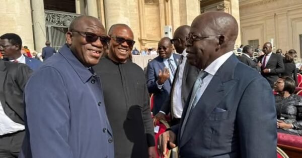 ‘I’m the head of Nigerian delegation,’ Tinubu tells Obi, Fayemi at Vatican