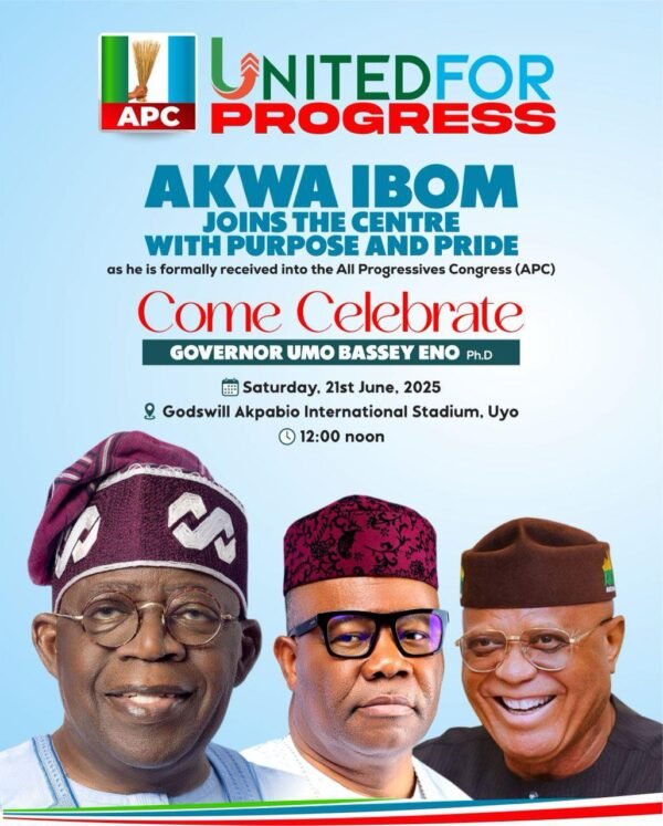 Governor Umo Eno’s Big Moves : Akwa ibom leader Joins  Apc in Bid for progress